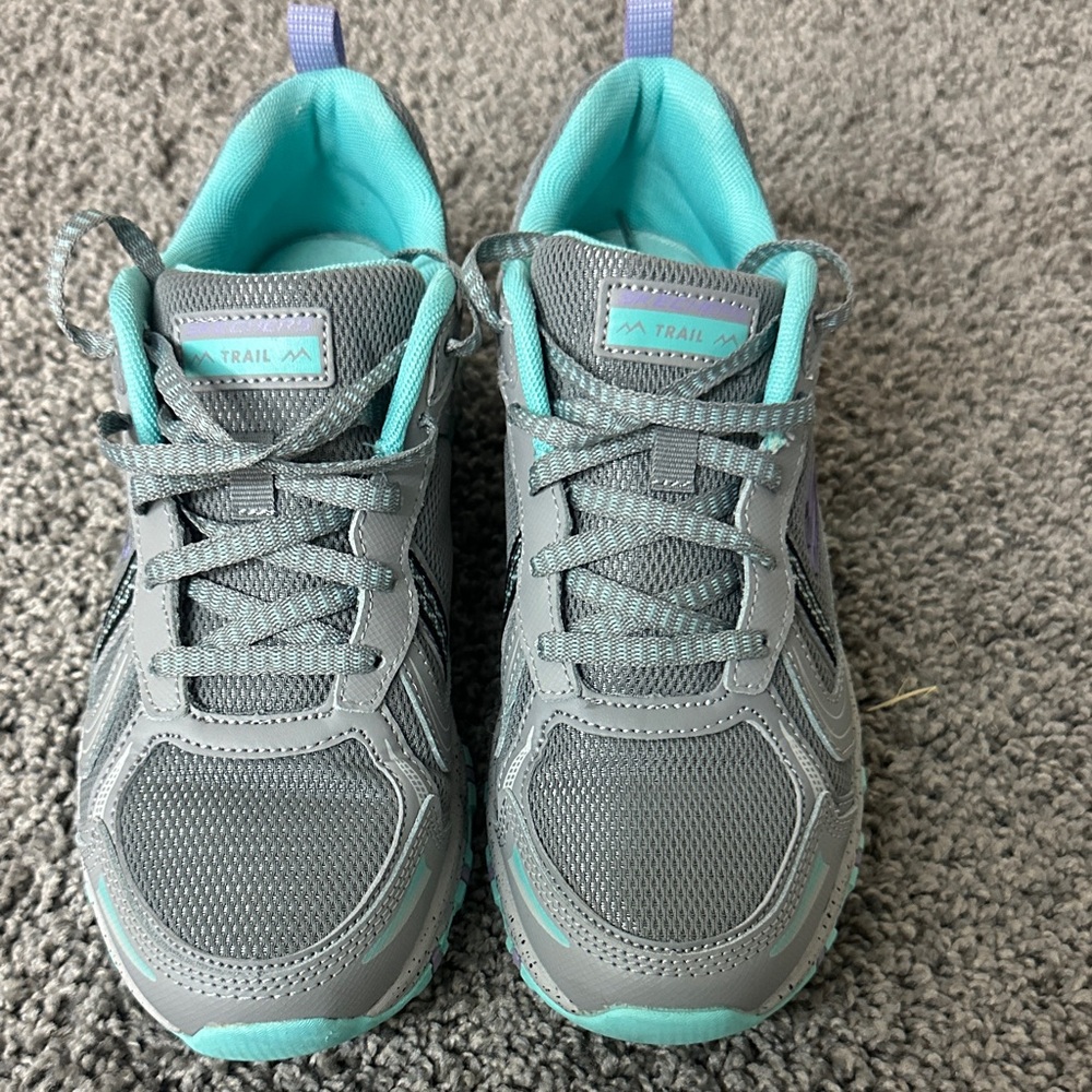 Skechers Gray and Teal Athletic Shoes